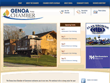 Tablet Screenshot of genoaareachamber.com
